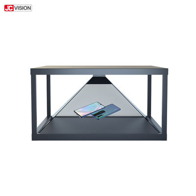 19 Hologramm-Glaspyramiden-Schaukasten des Zoll-transparentes LCD-Bildschirm-360 des Grad-3D