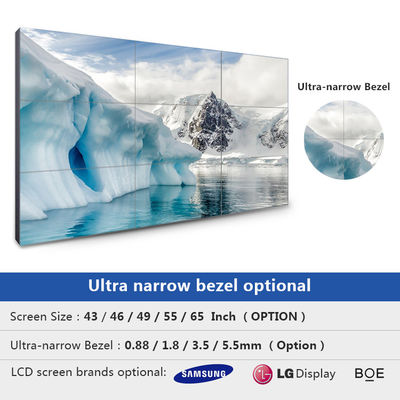 4K Samsung Fahrwerkes LCD Videowerbungs-Videowand der wand-Anzeigen-3x3 LCD