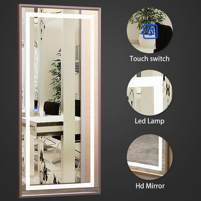 Aluminiumspiegel-Wand-Touch Screen Schminkspiegel-Friseursalon des rahmen-DIY intelligenter