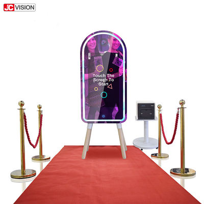 Intelligenter Spiegel-intelligenter Spiegel-Passfotoautomat-Kiosk des Bildschirm- DIY für Hochzeit
