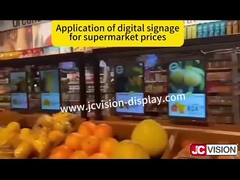 10.1-Zoll-Doppelbildschirm-Digitalzeichen, Doppelbildschirm-Anzeige des elektronischen Produktpreisschilds, digitale Sig