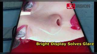 Hochhelles Leuchtkasten-Display zur Wandmontage