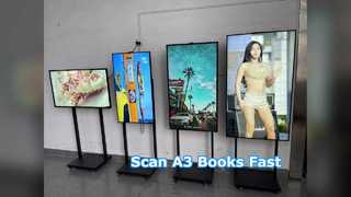 Scannen Sie A3-Bücher mit dem schnellen 24MP Pro-Scanner