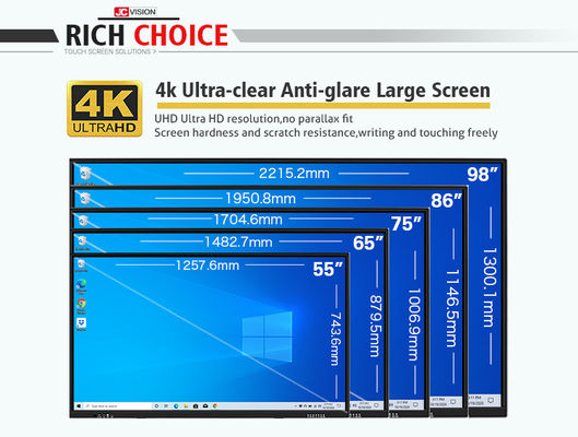 Flachplatten-Hauptbrett LCD-Projektionsbildschirme Konferenzsystem 20 Touch