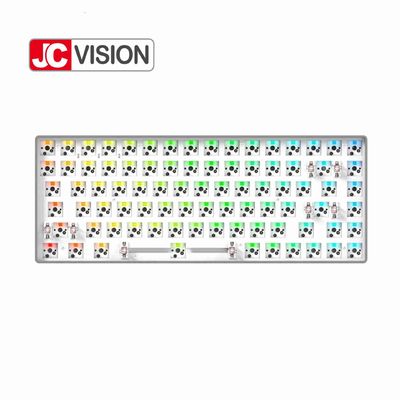 84 Schlüssel heiße austauschbare mechanische Tastatur-Ausrüstungs-Aluminiumrahmen ABS Kasten-Metallplatte RGB