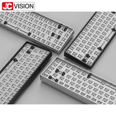 Kundengebundene Schlüssel-mechanische Tastatur-Kasten-Ausrüstung RGB LED des Art-Aluminium-68 hintergrundbeleuchtet