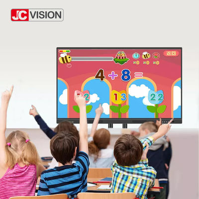 JCVISION 65 - 110 Zoll Smartboard Interactive Display AG Tempelglas IR-Touch-LCD-Panel