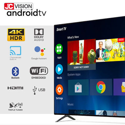 JCVISION LED-LCD-Full-Flachbild-Fernseher 55 Zoll Smart 4K-Fernseher OEM Android WIFI