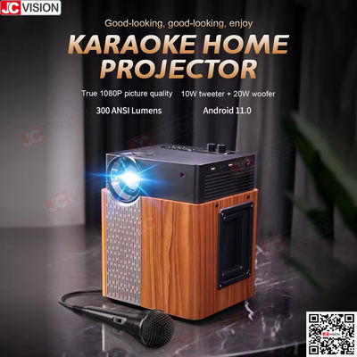 Jcvision Smart DLP Projektor Außenhaus Party Karaoke Raum LED 1080P Projektor