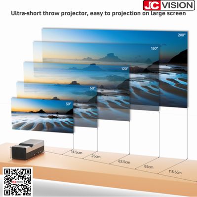 JCVision DLP Ultra Short Throw Projektor 1080p Spezifikationen