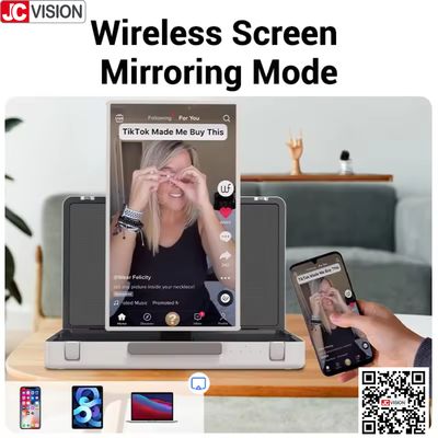 JCVISION 27" Aktenkoffer Monitor Touch Screen Android 12 System Smart-Bildschirm Koffer