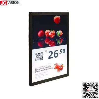 JCVISION 10,1-Zoll-Doppelbildschirmanzeige des elektronischen Produktpreisschildes, digitale Anzeige/Touchscreen
