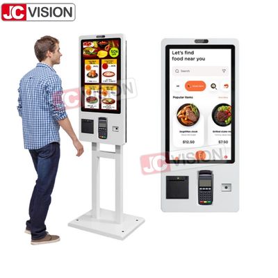 24 27 32 Zoll POS-Touchscreen-Selbstbedienungs-Kasse-Zahlungsterminal McDonald's Fastfood-Selbstbestell-Kiosk für KFC/Restaurants