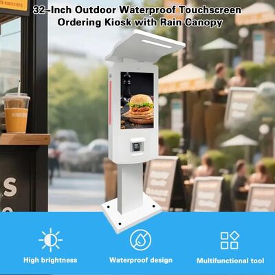 32 Zoll Outdoor IP65 Self-Service Kasse Kiosk mit Aluminium Gehäuse