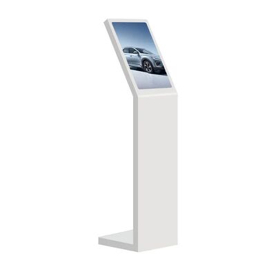 18.5 21,5 Zoll Selbstbedienung Digital Interaktiver Informationskiosk L Typ Vertikaler Bildschirm Berührungsbildschirm Kiosk Weiß
