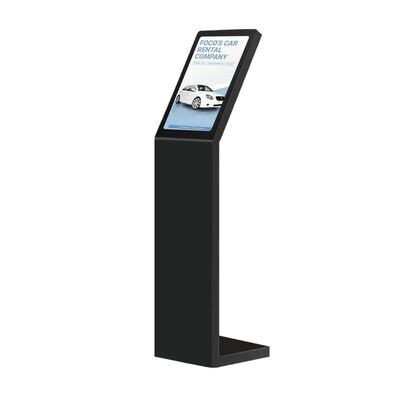 18.5 21,5 Zoll Selbstbedienung Digital Interaktiver Informationskiosk L Typ Vertikaler Bildschirm Berührungsbildschirm Kiosk Weiß