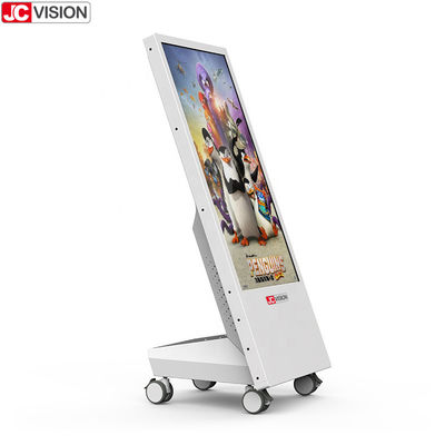 Batteriebetriebene Anzeige JCVISION, bewegliche digitale Beschilderung des Restaurant-32Inch