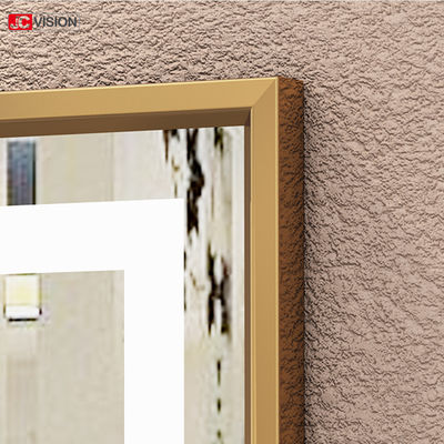 Aluminiumspiegel-Wand-Touch Screen Schminkspiegel-Friseursalon des rahmen-DIY intelligenter