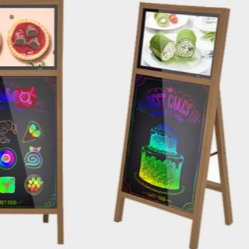 Tragbare LCD Anzeige digitaler Beschilderung Androids 7,1 mit Schreibplatte