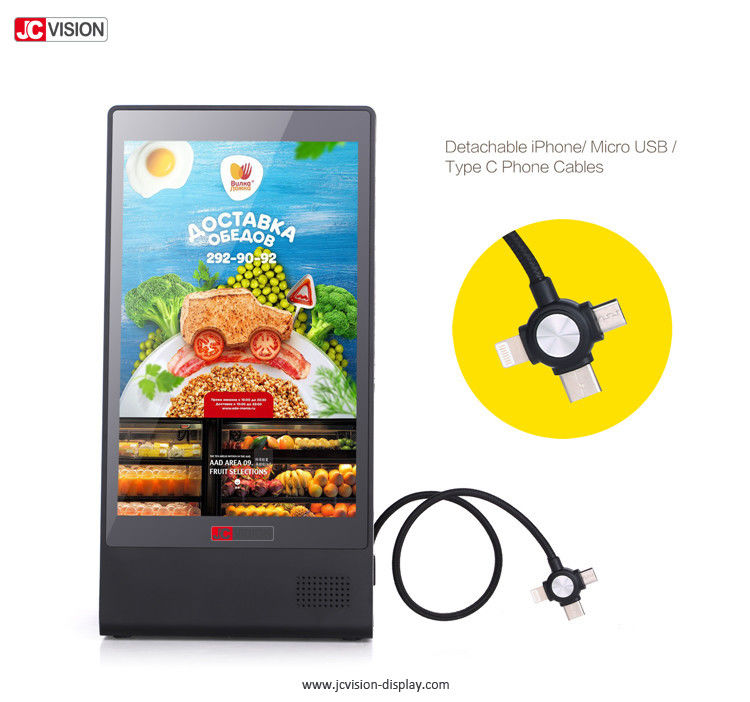 HD-Kiosk LCD-Touch Screen, Android-Stand-Restaurant-Menü-Tabellen-Energie-Bank 8 Zoll