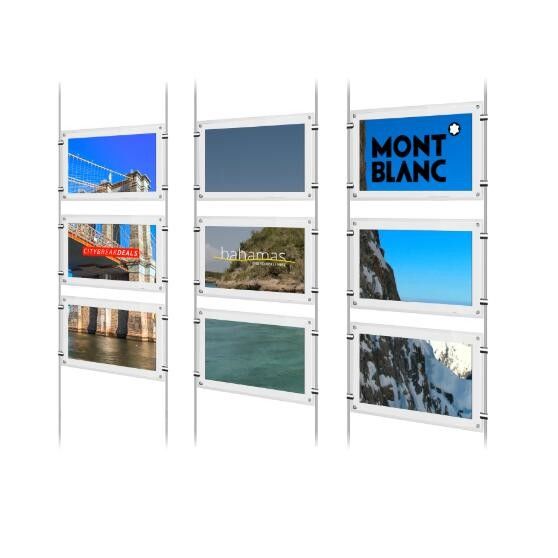 Plakat-Anzeige Jcvision Rod Hook LGP 8mm A4 Acryl-LCD Stärke
