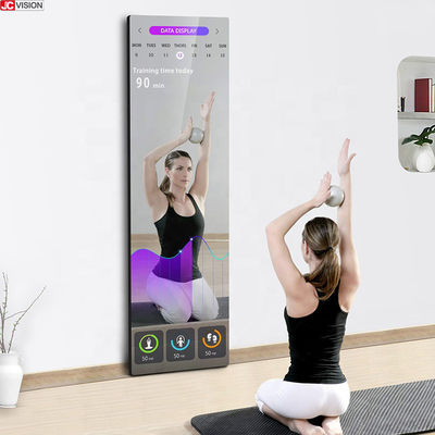 42-Zoll-Boden, der magische Spiegelanzeigenwerbung lcd-Innenspieler steht